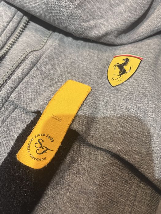 Szara bluza meska Puma Ferrari race