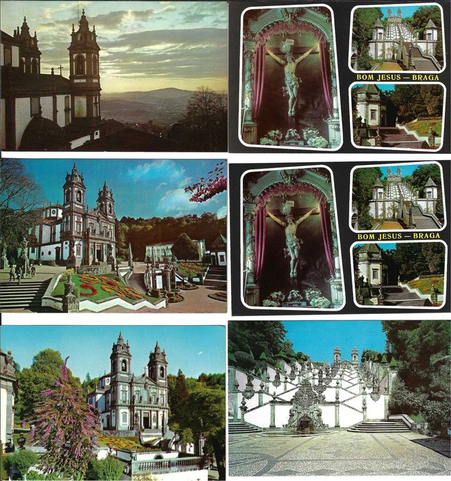 Braga - BOM JESUS - 22 Postais nao Escritos