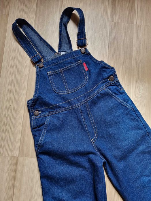 Комбинезон синий джинсовый американский унисекс 6 лет 120 122