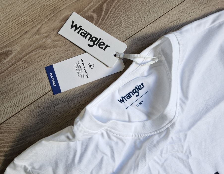 Koszulka * Wrangler * Biała * nowa * 15/16  * M