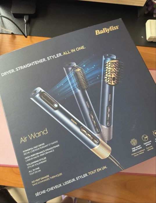 Babyliss Air Wand Blow Dry Brush Interchangeable - NOVO