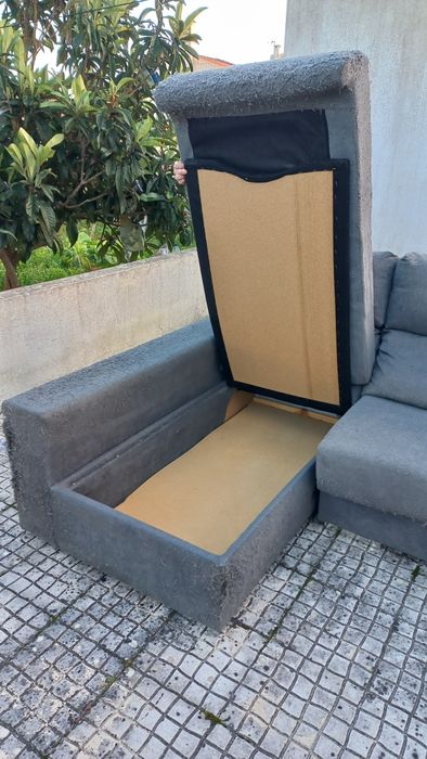 Sofá com chaise long usado