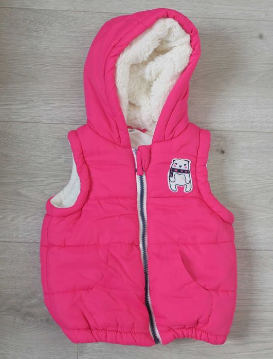 Bezrękawnik z kapturem rozmiar 80