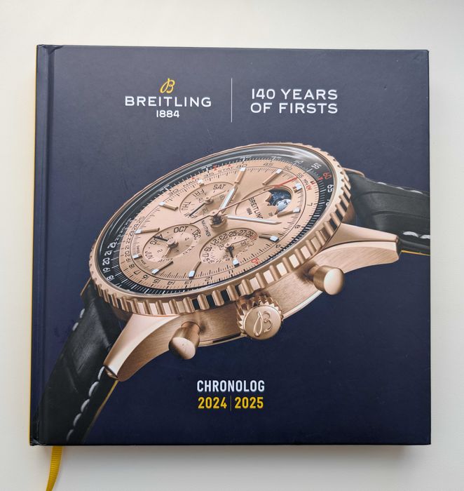"Breitling 1884: 140 Years Of Firsts Chronolog 2024 | 2025" – каталог англійською мовою