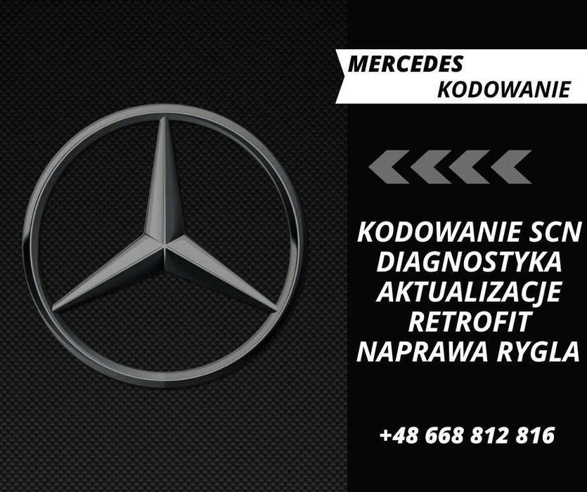 Diagnostyka, kodowanie SCN, retrofit, start-stop OFF Mercedes