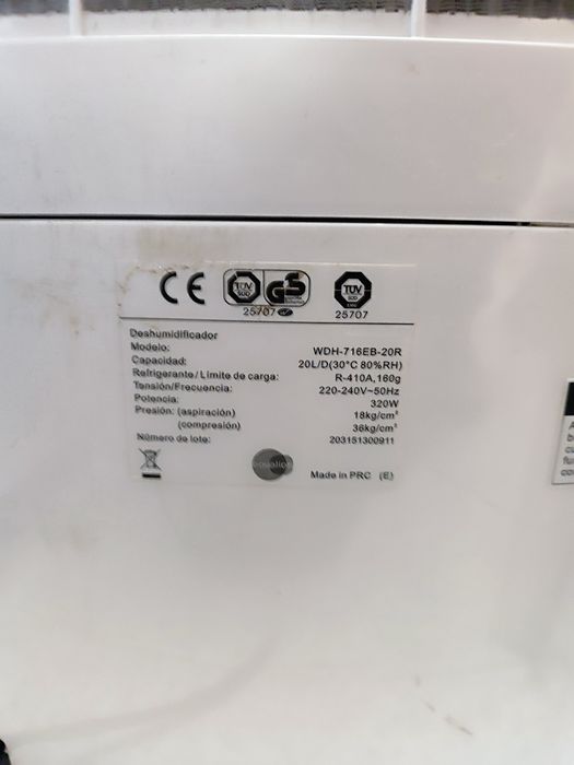 Desumidificador Equation