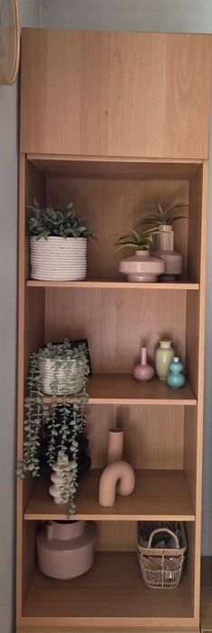 Szafka z półkami BESTA IKEA naturalny buk 193cm