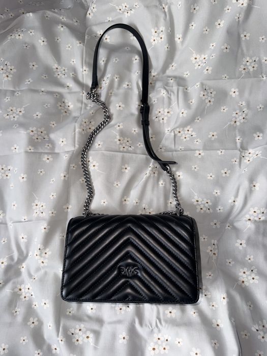 Torebka skórzana pinko crossbody