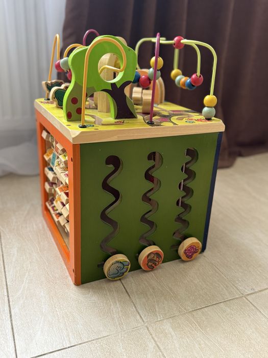 Дитяча іграшка деревяна, zoo cube