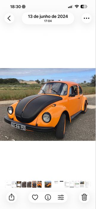 Vw carocha barato, motor perfeito, com inspecão