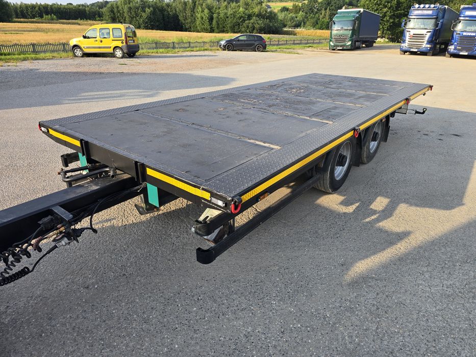 Przyczepa platforma 6.10x2.50 laweta podłoga niskopodwoziowa TANDEM Schwarzmuller