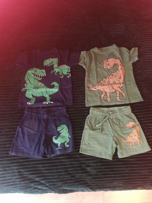 Komplety dla chłopca 110/116 h&m dinozaury