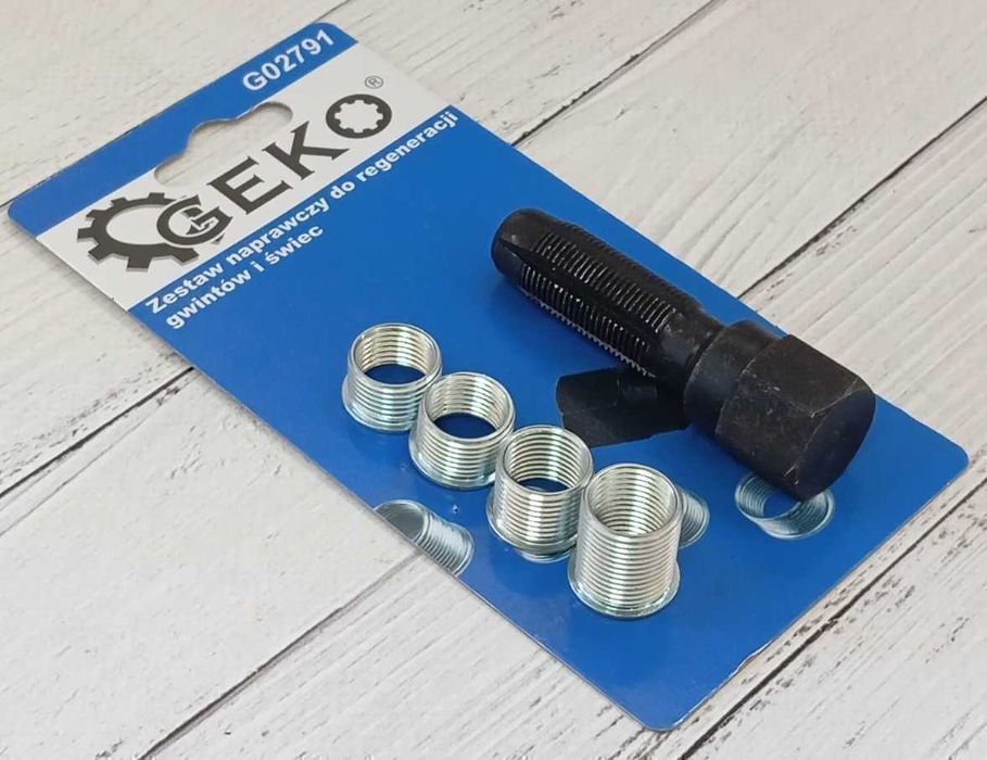 Набор для восстановления резьбы свечных колодцев, гуджон GEKO G02791
