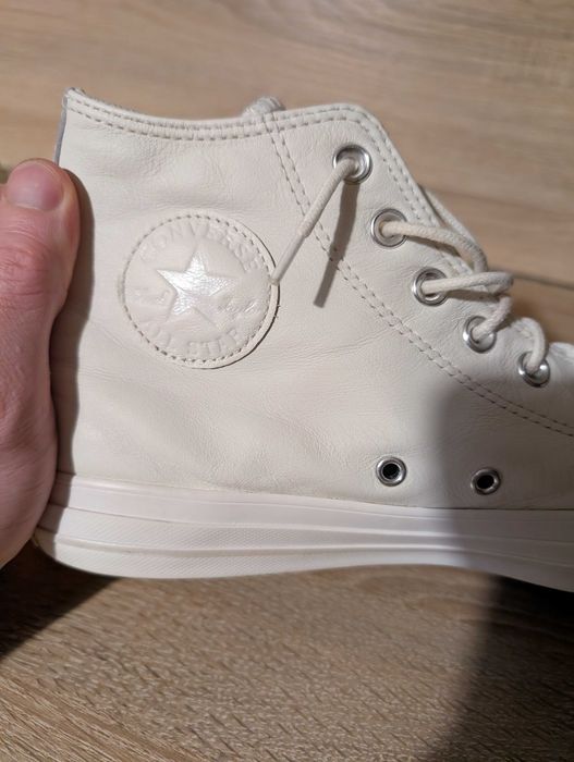 Кожаные высокие кеды Converse, размер 42,5 (27,5 см)