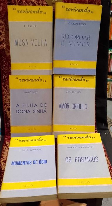 Coleção Revivendo, Abel Botelho, F. Palha etc 6 unidades