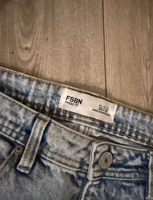 jeansy baggy fit męskie rozmiar 32/32