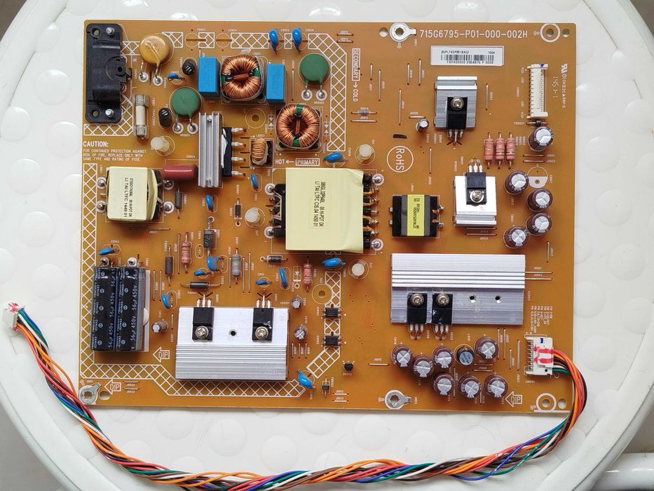 placa fonte alimentação de televisor sharp