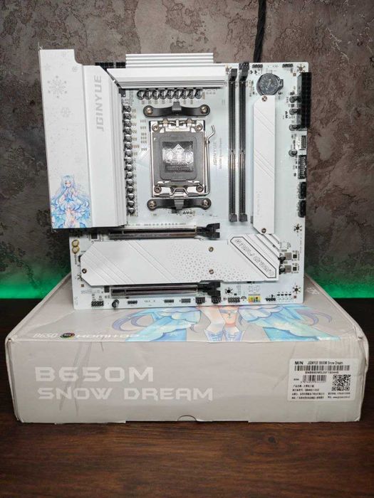 Материнська плата JGINYUE B650M Snow Dream (AM5) 7000-9000 Серія AMD