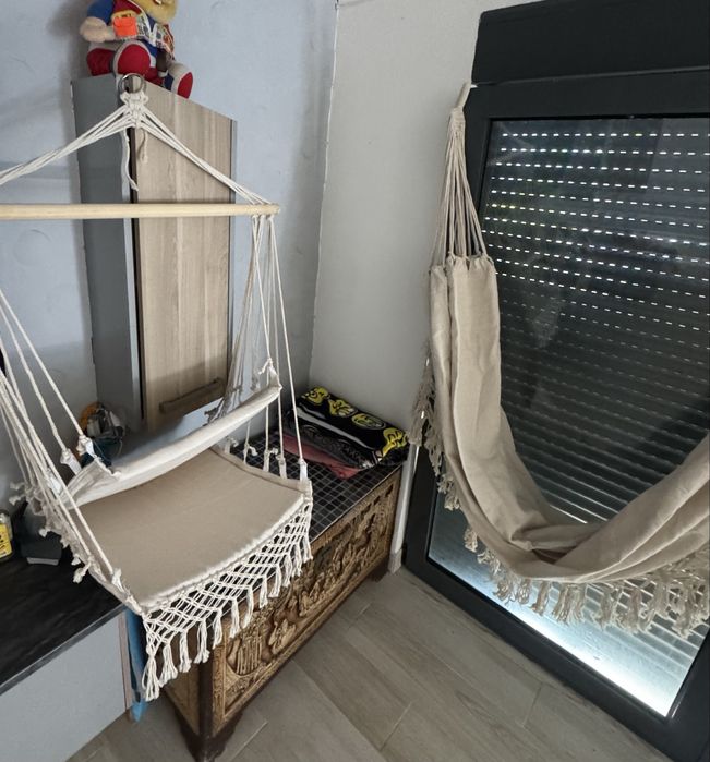 Cama de rede e baloico novos