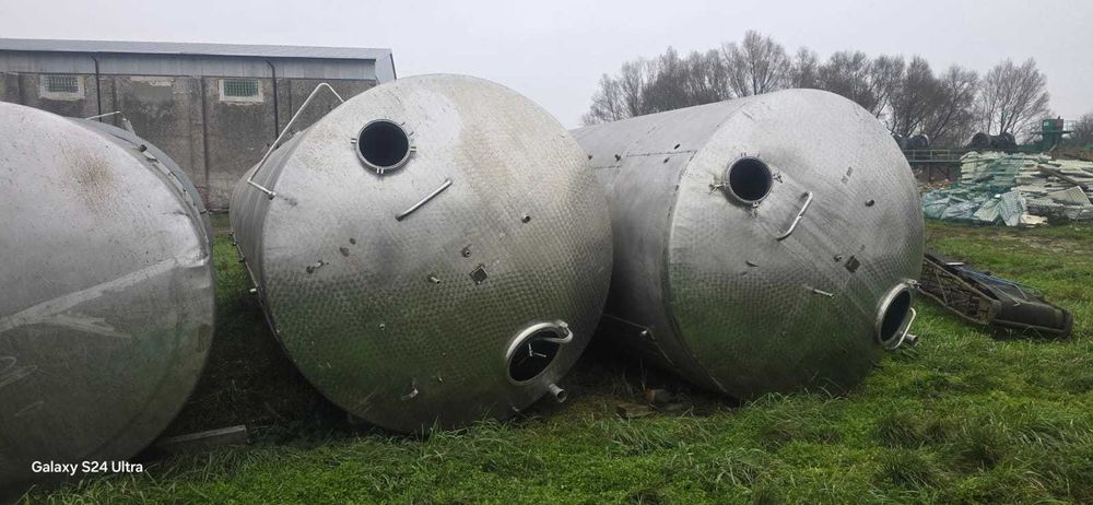 zbiornik 57m3 ze stali nierdzewnej, zdemontowany, idealny dla spożywki