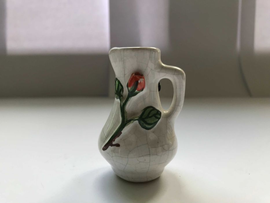 Figurka AART dzbanek PRL retro vintage cepelia szklana ceramiczna