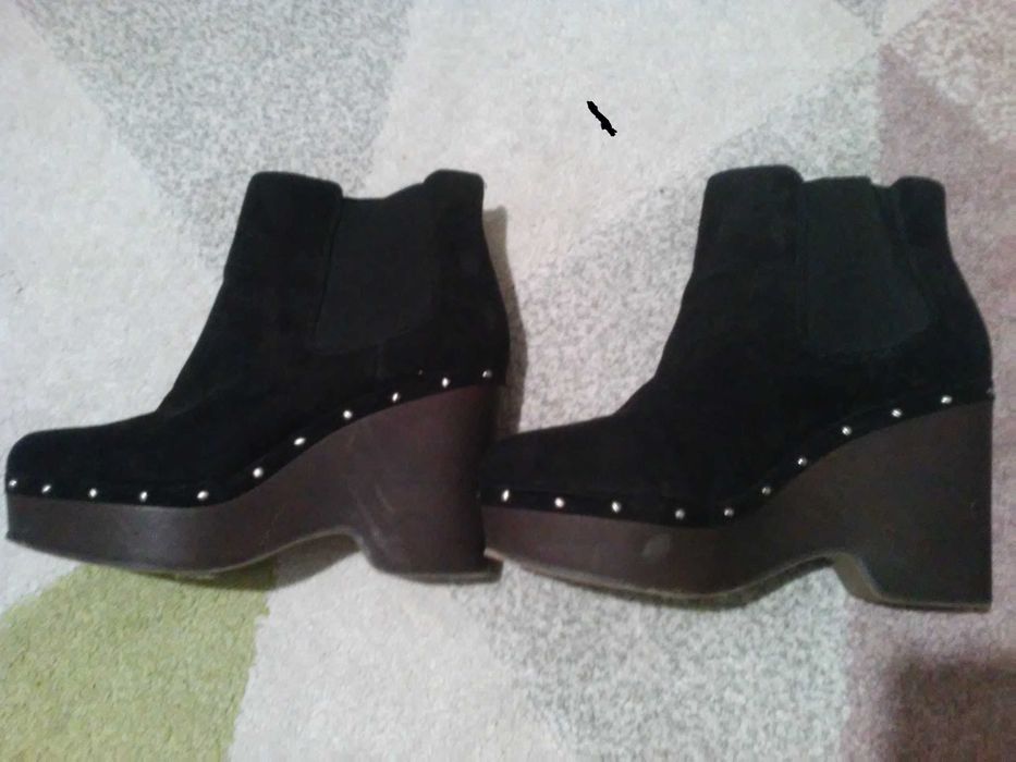 buty  botki na  wygodnym koturnie roz. 5/38