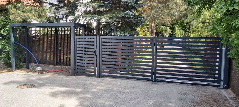 Producent bramy harmonijkowe łamane skrzydłowe