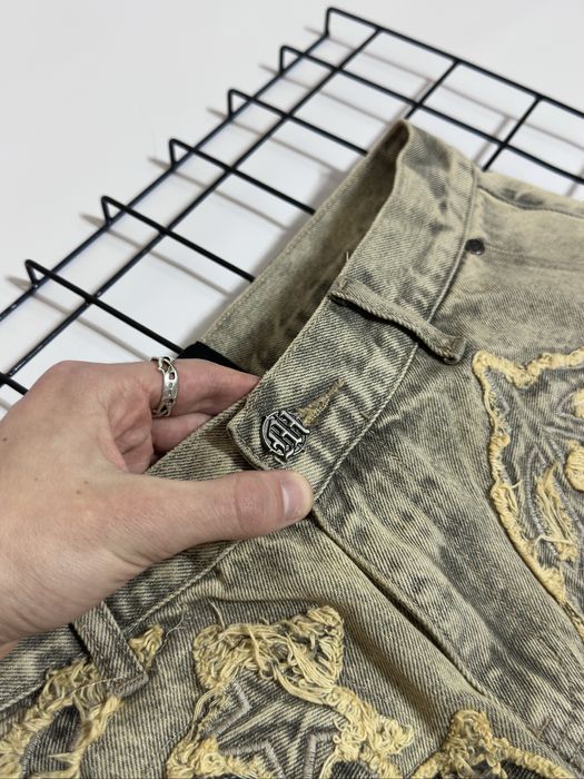 Menace Iconography Denim Patch Work Pants Jeans Джинсы Baggy Fit Y2K