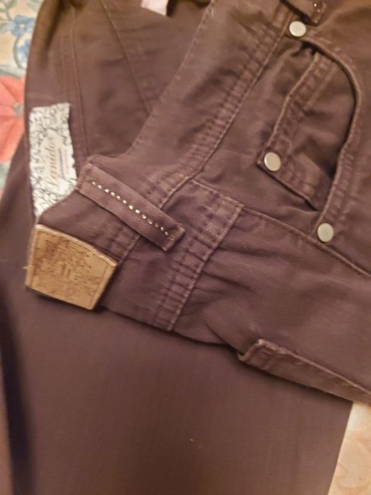 Calças Castanho escuro da Lanidor  - Tam° 34