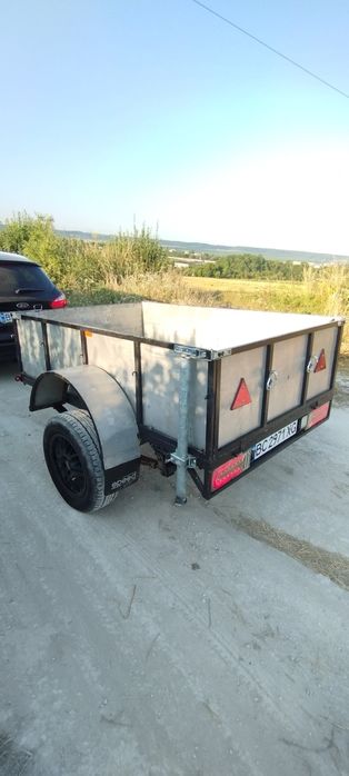 Причіп легковий одноосний, самоскид