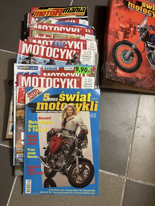 Czasopisma motocyklowe z lat 90 i 2000 caly karton