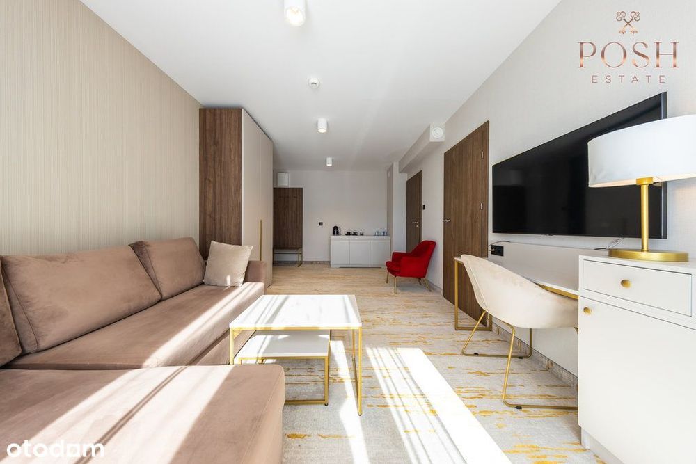 widok na basen | inwestycja | balkon |własna sauna