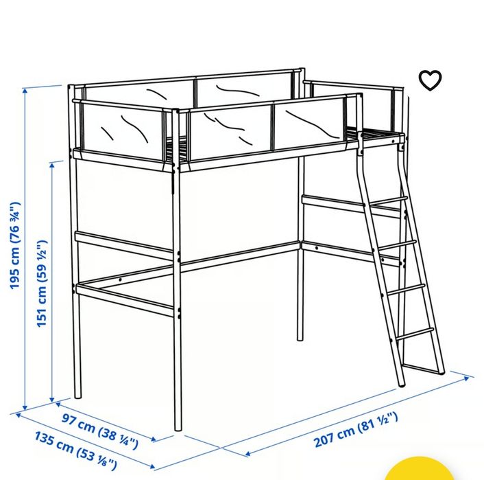 Beliche IKEA com colchão