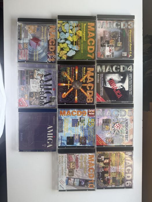 Zestaw płyt CD do Amigi – MACD 1-11, komplet