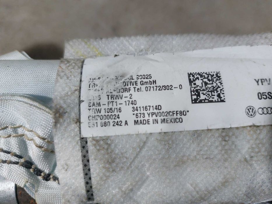 Volkswagen Passat B8 16-19 Подушка безопасности сидение правая