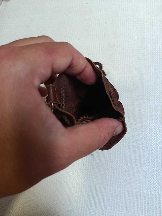 Bolsa Moedas Couro C/ Mosquetão
