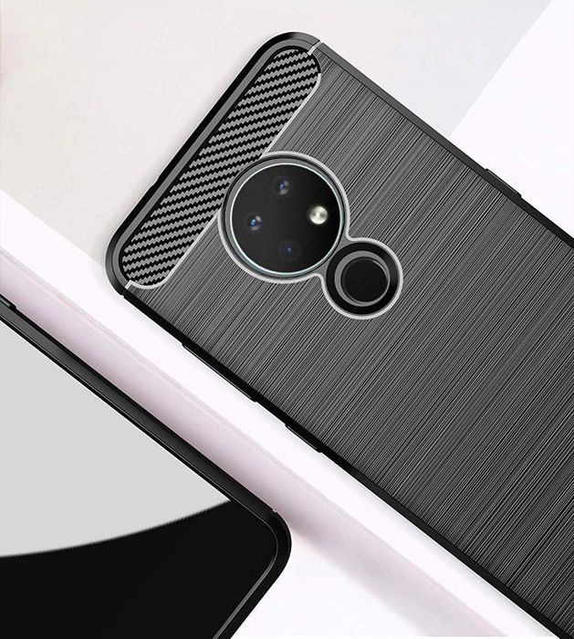 Etui Pancerne + Szkło Do Nokia 6.2 / 7.2 Czarny