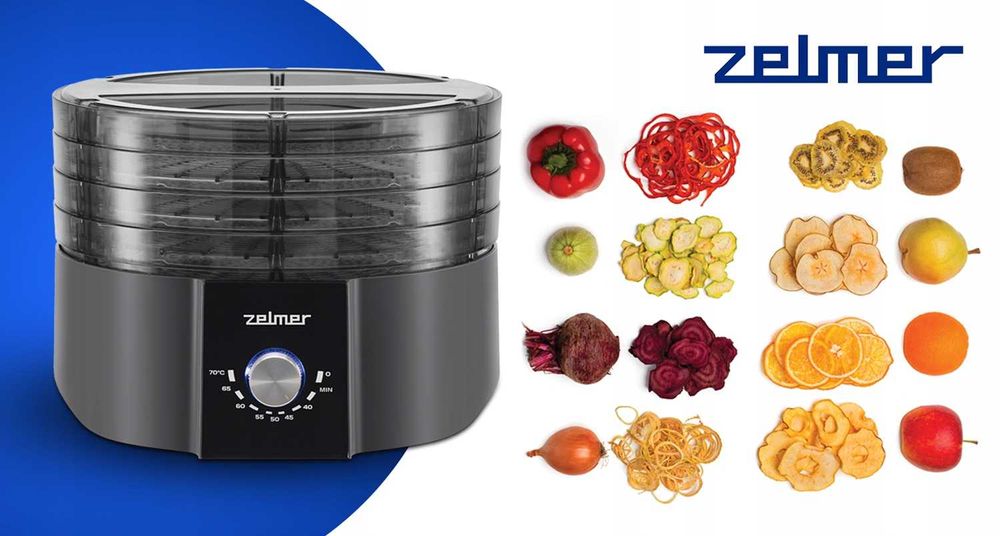 Zelmer Suszarka elektroniczna do grzybów owoców warzyw ziół 520W 4sita