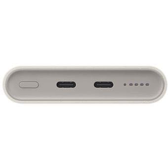 Powerbank Samsung 10.000mAh com carregamento sem fios (25W- bege)- novo, 3 anos de garantia