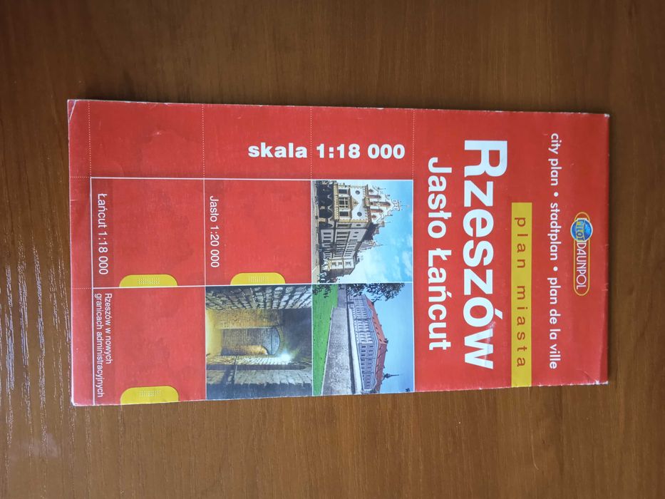 Rzeszów, Jasło, Łańcut plan miasta, mapa