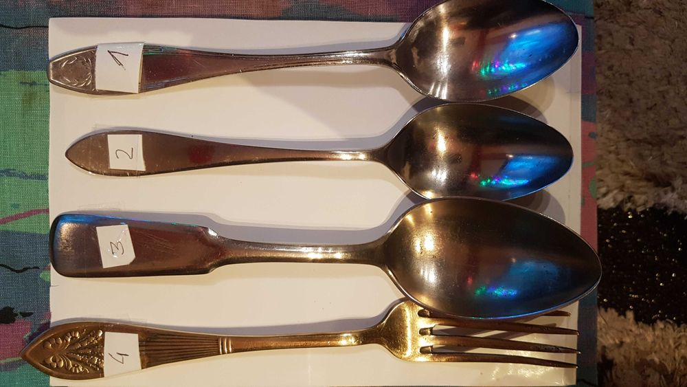 Do sprzedania zabytkowe sztućce tj. 3 łyżki i widelec