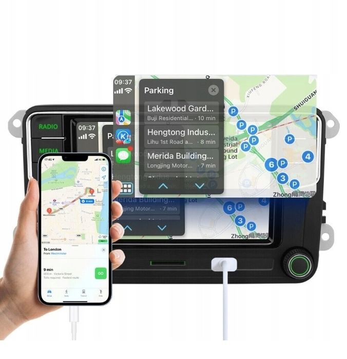 Radio samochodowe Golf 5 6 Jetta MK5/6 Polo Passat B6/7 CC Tiguan Tour