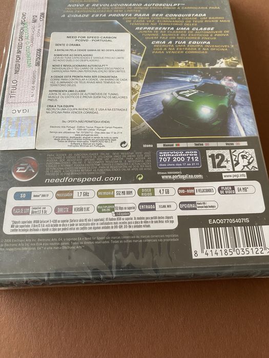Need For Speed Carbon (PC DVD) Selado