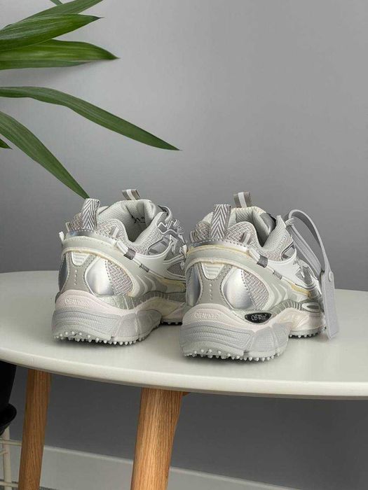 Кросівки Off White Be Right Back Silver офф вайт білі срібні