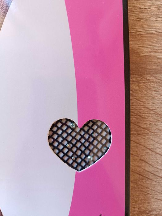 Czarne rajstopy z cyrkoniami (nowe)