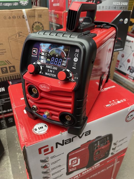 Сварочный полуавтомат NMG-280 5in1 master ( мини, флюс/газ, эл-д, под 1 кг)