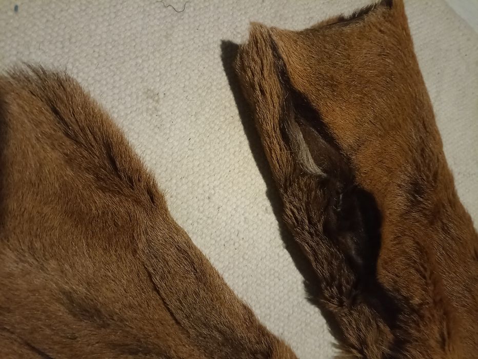 Futro naturalne vintage z kozy