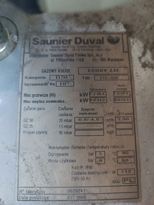 Sounier Duval ecosy naczynie przeponowe