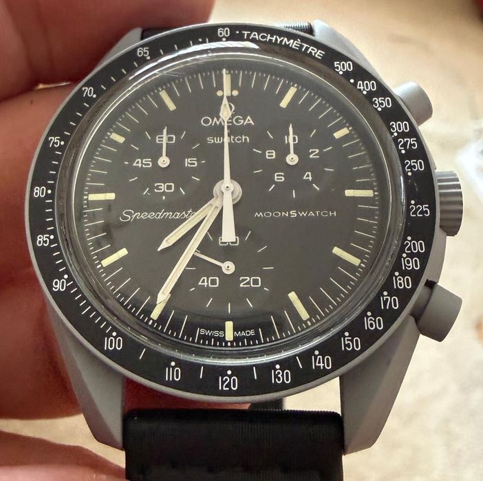 Original Swatch x Omega Bioceramic Moonswatch - Mission to The Moon com factura e garantia