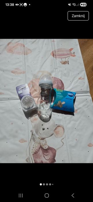 Szklana butelka 2 nowe smoczki philips avent natural response teat
